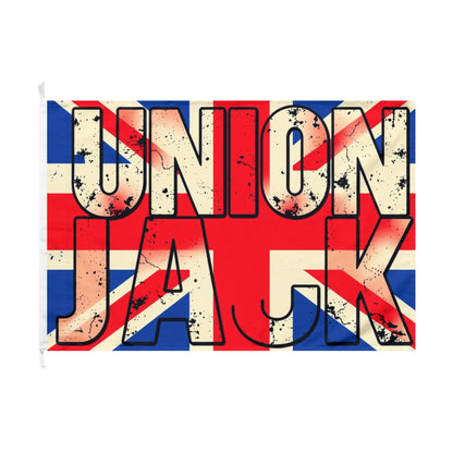 Union Jack Double-Sided Flag — Vintage Distressed British Flag
