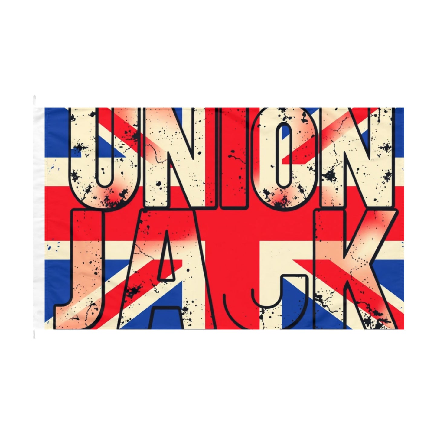 Union Jack Double-Sided Flag — Vintage Distressed British Flag