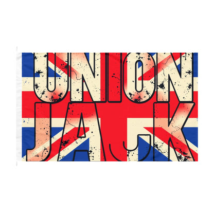 Union Jack Double-Sided Flag — Vintage Distressed British Flag