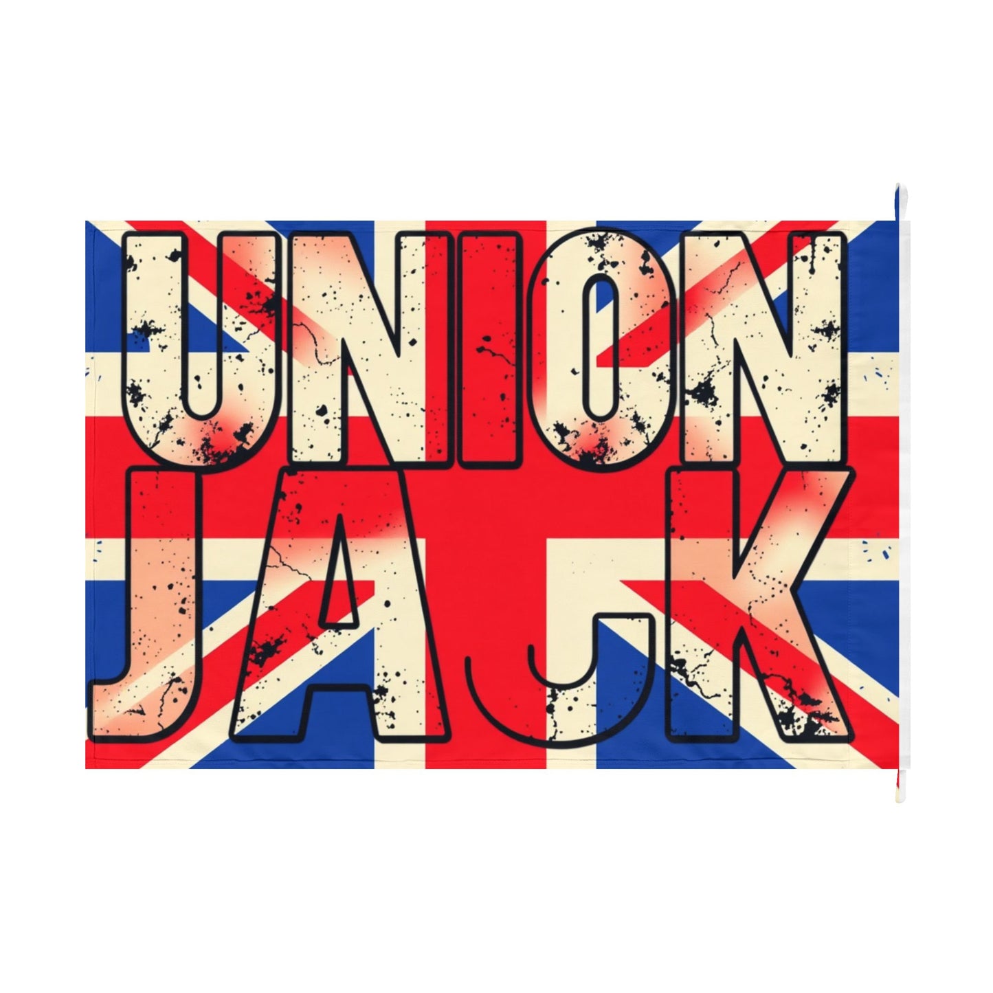 Union Jack Double-Sided Flag — Vintage Distressed British Flag