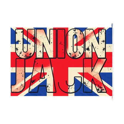Union Jack Double-Sided Flag — Vintage Distressed British Flag