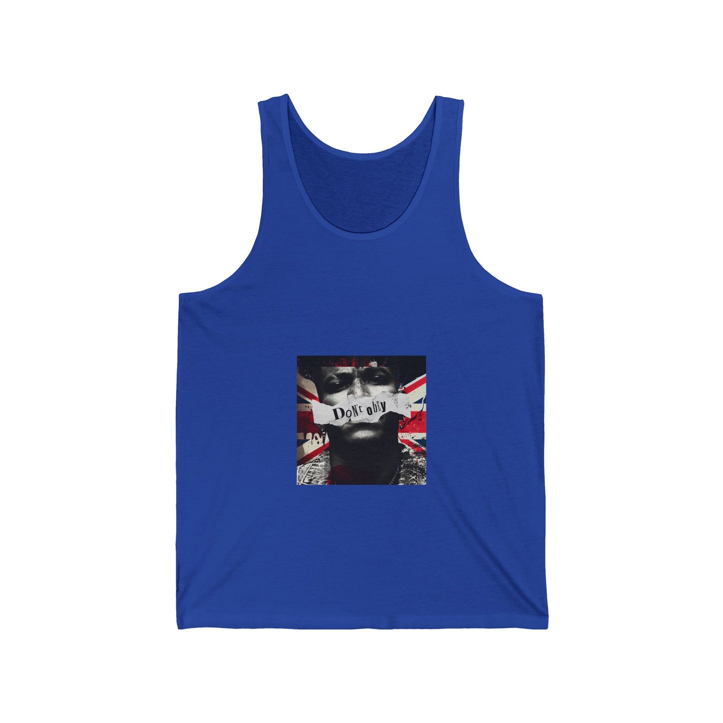 Unisex Tank Top — 'Don't Obey' Graphic Urban Flag Design