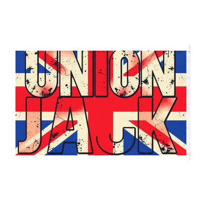 Union Jack Double-Sided Flag — Vintage Distressed British Flag