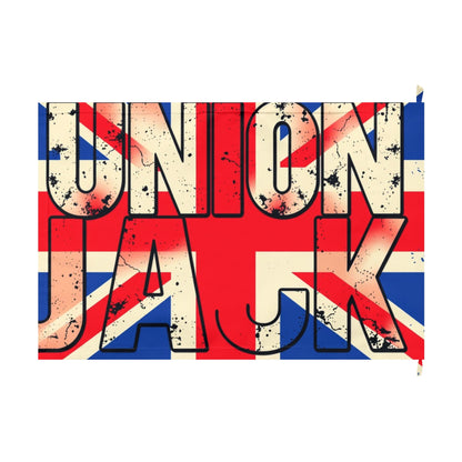 Union Jack Double-Sided Flag — Vintage Distressed British Flag