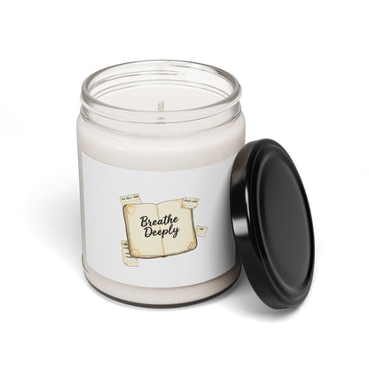 Breathe Deeply Note to Self Candle | Scented Soy Candle, Analogue Reminder